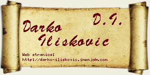 Darko Ilišković vizit kartica